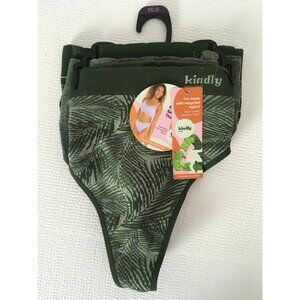 Kindly Yours Seamless Thongs 3 Pack Women Size XXL 20 Green Gray New with Tags